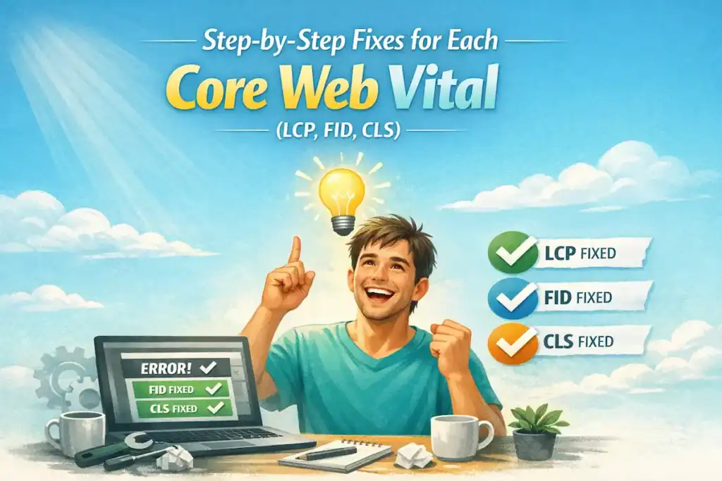 Step By Step Fixes For Each Core Web Vital Lcp Fid Cls