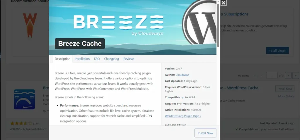 Cloudways Breeze Plugin