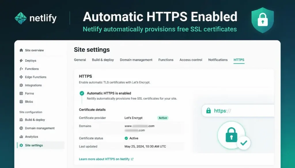 Enable Automatic Https Free Ssl