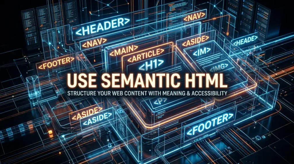 Use Semantic Html